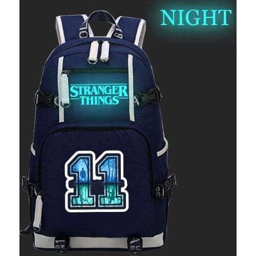 2019 New Arrival Stranger Things Canvas Backpack Womens Mens Daily Computer Bags Boys Girls School Travel Rucksack Case Gift