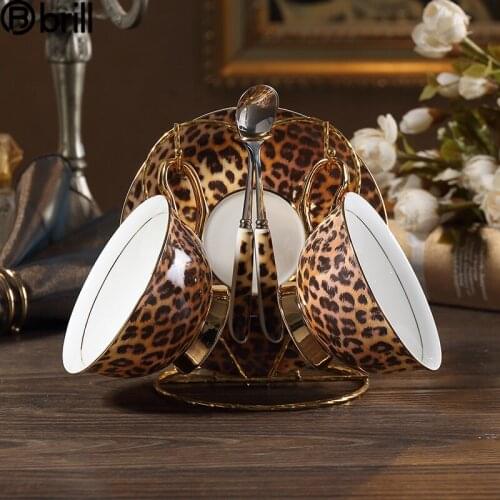 Leopard Breakfast Coffee Mug Ceramic Milk Office Cute Small Luxury Mugs Coffee Cups Travel Cute Cup Taza Personalizada Regalo 50