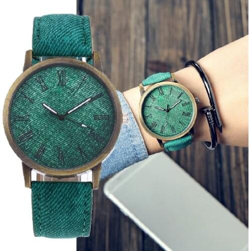 MEIBO Relojes Women Quartz Watches Denim Design Leather Strap Male Casual Wristwatch Relogio Masculino Ladies Watch female watch