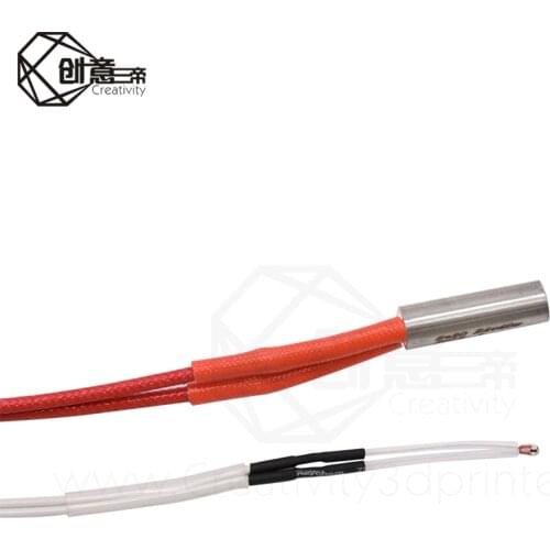 Cartridge Heater 12V/24V 40W + NTC3950 thermistor kit for ANYCUBIC I3 Mega, Chiron, 4max pro, Predator 3D printer V5 Hotend