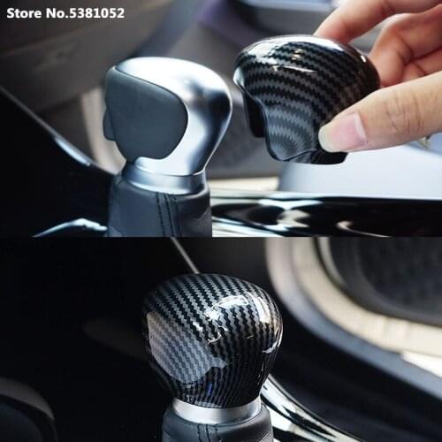 Gear Stick Shift Knob Protector Cover For Toyota C-HR CHR 2020 2017-2021 Gear Shift Collars ABS Interior Accessories 2017-2019