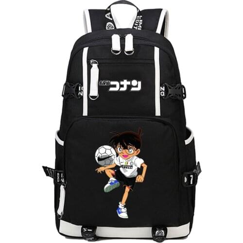 Anime Detective Conan Backpack men women student bookBag Travel bag shoulder bag Backpack