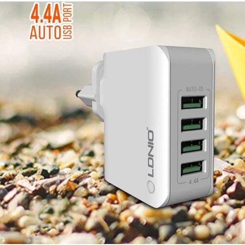 For LDNIO Adenium 5V 4.4A 22W 4-Port Universal USB Wall Charger Fast Charge Adapter Travel Charger Home Audio Video Equipments