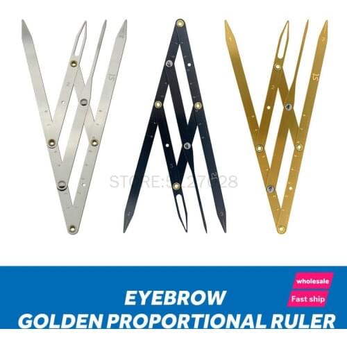 1pcs Permanent Makeup Supplies Golden Ratio Caliper Eyebrow Ruler Microblading Accessories Eyebrow Stencil Tattoo Measure Tools