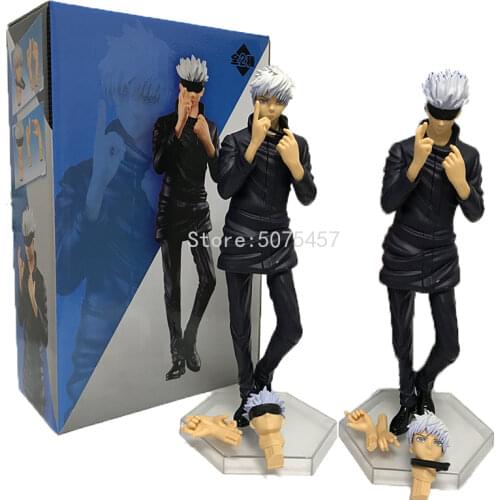 20cm Jujutsu Kaisen Anime Figrue Gojo Satoru Change Head Action Figurine Gojo Satoru Itadori Yuji Figurine Collection Doll Toy