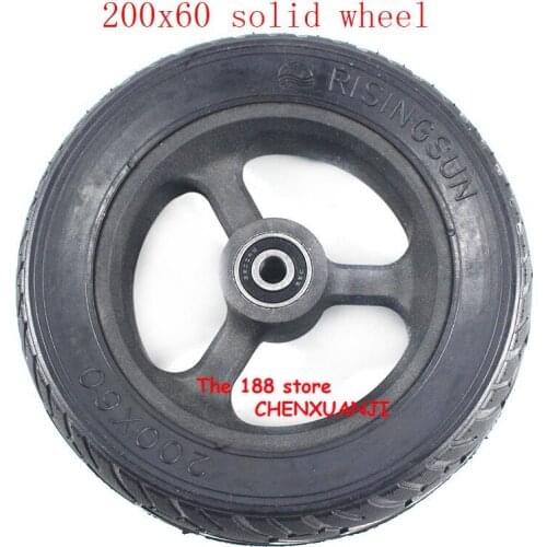 Lightning shipment 8 inch 200x60 electric scooter balancing vehicle solid tire tyres with Aluminum wheel hub 200*60 tyre