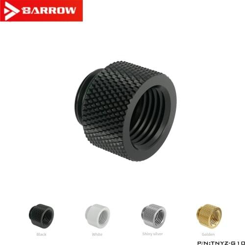 Barrow G1 / 4 Black / Bright Silver / White / Gold Inner Teeth Extension Screw Holder (Extended 10MM) TNYZ-G10