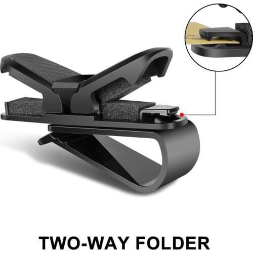 180 degree rotation Eyeglasses Holders, Sunglasses clip for Car Sun Visor General vehicle Interior easy to take cards and notes