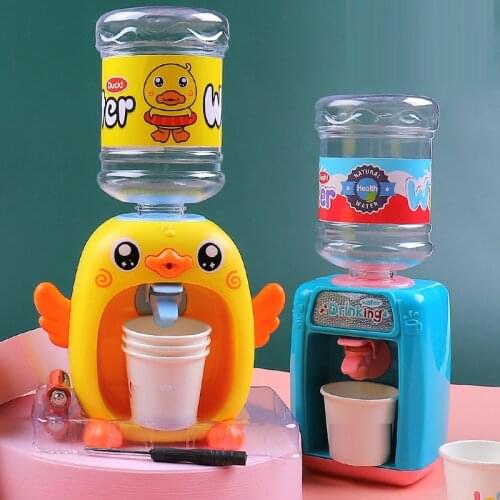 Kids Mini Drink Water Dispenser Toy Kitchen Play House Toys Electric Small Appliances Toys for Children Interactive Game Toys