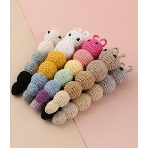 Baby Boys Girls Cartoon Hand Bell Ring Rattles Soft Lovely Crochet Doll Infant Sleep Pillow Side Toy Kids Handbells