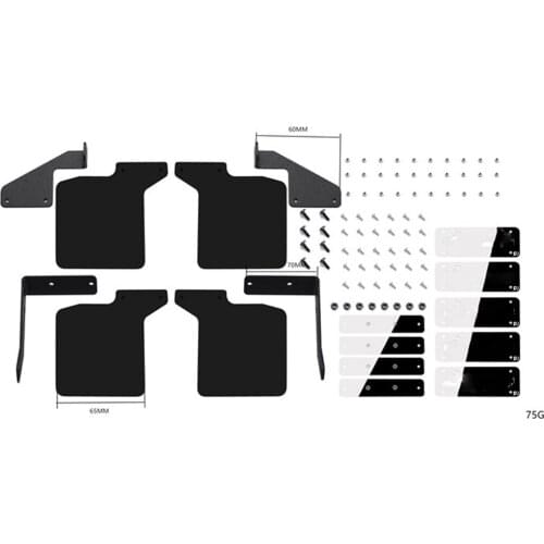 For Trx-4 Metal Label Mudguard B Board Metal Fixing Bracket Kit for Trx-4 Ford Bronco Accessories