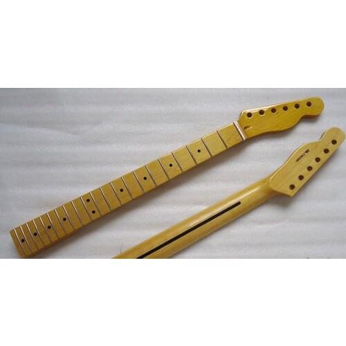 Electric guitar neck F handle Maple fingerboard 21 products 22 products Lemon yellow personality neck DIY accessories