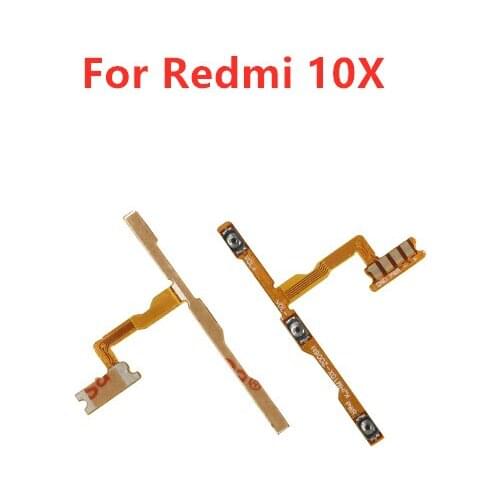 For Xiaomi Redmi 10X Power Volume Flex Cable Side Key Button On Off Switch Flex Cable for Redmi 10x Repair Spare Parts