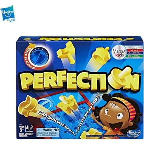 Hasbro Gaming Perfection Matching Board Games Strategy Party Game for Children Interactive Battle Perfect Match Puzzle Toy