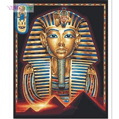 Egyptian Pharaoh DIY Diamond Painting Cross Stitch 5D Needlework Mosaic Full Square Drill Icon Diamond Embroidery Decor NEW180