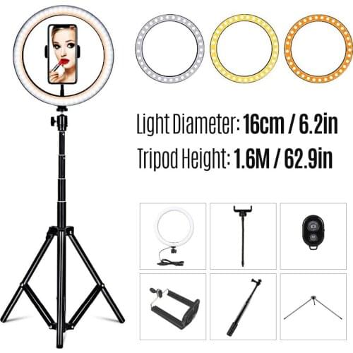 26cm Fill Light Ring Light Supplementary Light LED Light Folding Fill Light for Photography Live Stream Makeup YouTube Video