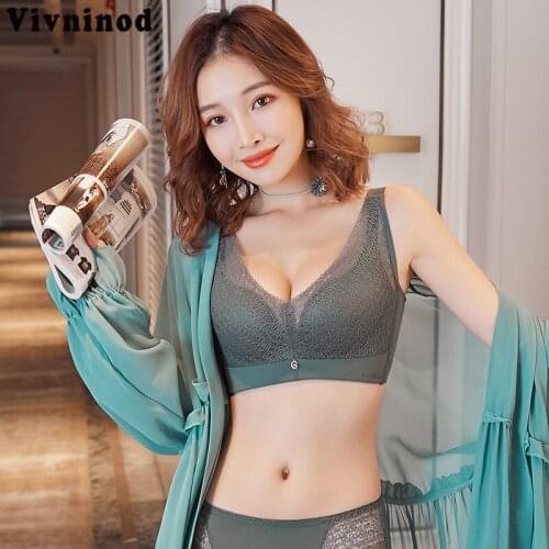 Sexy Lingerie Sets Push Up Brassiere 3/4 Cup Women Underwear New Bras and Panties Sets Women Embroidery Breathable Lace Bra Sets