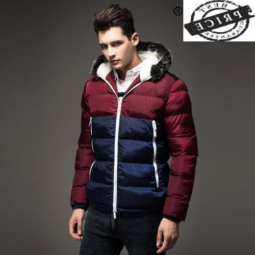 Men Winter Jacket Clothes 2021 Fashion Thick Warm Man Parka Streetwear Coat + Fur Hooded Casual Abrigo Hombre Hiver aa22