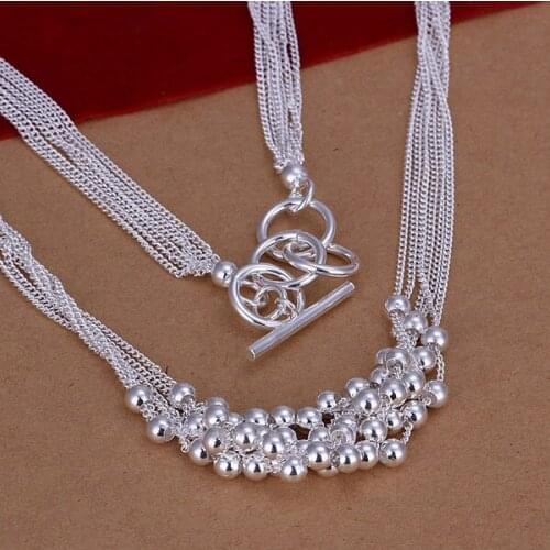 New silver necklaces, Wholesale Price Fashion Jewelry ,Silver Necklaces for women, high quality,women wedding jewelry