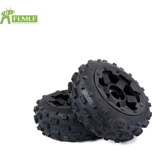 Front or Rear Gen.2 Knobby Wheel Tires Assembly Kit Fit for 1/5 HPI ROFUN BAHA ROVAN KM BAJA 5B Rc Car Toys Games Parts