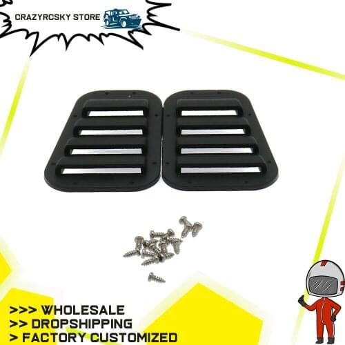 RCAWD Plastic Front Hood Vent Plate Intake Grille 2PCS For trx4 Car 1/10 Traxxas trx4 Land Rover Crawler
