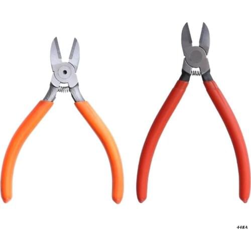 5/6 inches Flat Nose Pliers Industrial Grade Cutting Tool Professional Wire Cutter Energy-saving Plier Cutter Orange