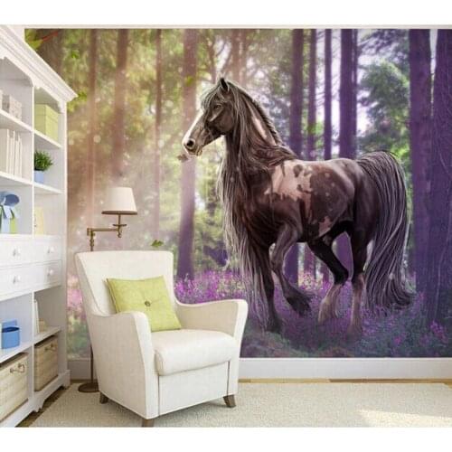 Custom sunlight wallpaper 3D living room forest mural TV background wall waterproof fabric papel de pared
