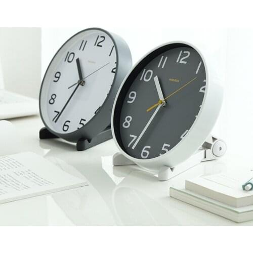 Astic Simple Table Clock Creative Living Room Nordic Silent Digital Table Clock Modern Design Reloj Mesa Home Decoration 50
