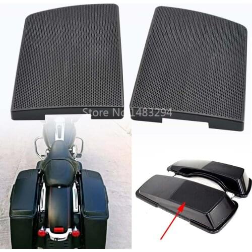 6X9" Saddlebag Lid Speaker Grills Trim Mesh Cover Fits For Harley Touring Road King Glide 93-13