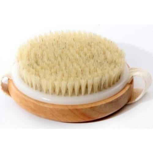 Natural bristles brush Body Massage Health Care Bath Brush for bath Shower Body Cleaning LX6189