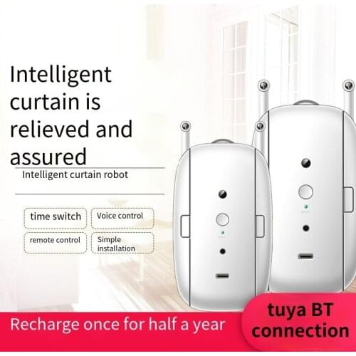 Tuya Smart Curtains Electric Curtain Motor Wireless Automatic Curtain Opener Robot Home Automation Bluetooth-compatible Connect