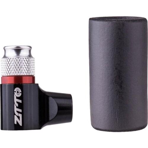 Bicycle CO2 Inflator Adapter Aluminum Alloy Air Inflator Accessories Bicycle Hand Pump Head Mini Inflatable Bike Pump Tool