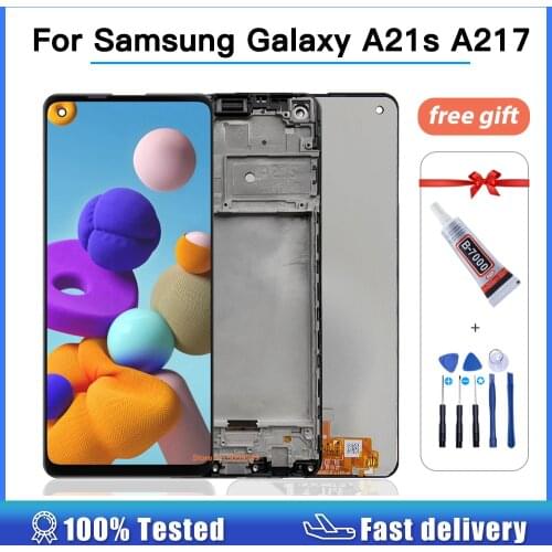 High quality For Samsung Galaxy A21s A217 LCD Display Touch Screen Digitizer Assembly for Samsung SM-A217 A217F A217DS lcd 6.5"