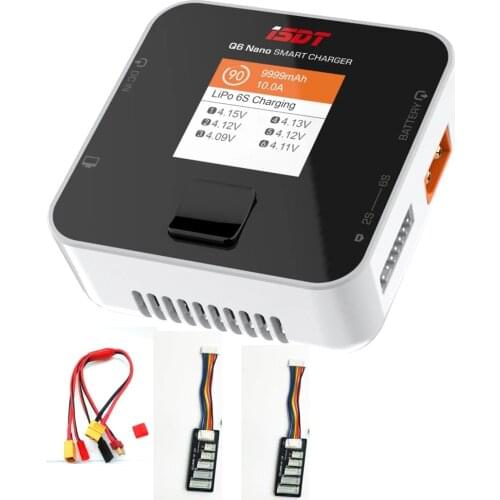 ISDT Q6 Nano BattGo 200W 8A Lipo Battery Charger Colorful Pocket for 1-6S Lipo Battery （Gift XT60 to t plug