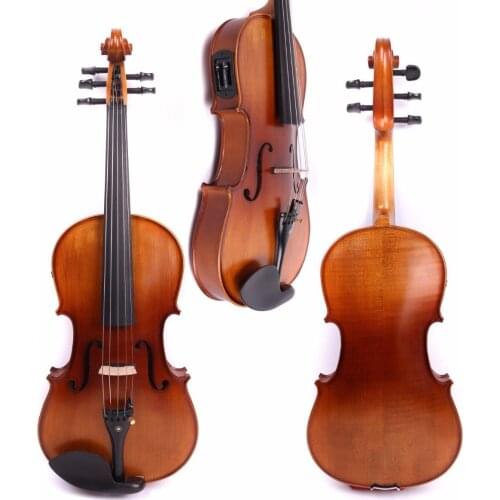 16 Inch Electric viola 5 string Spruce top Maple back ebony parts Viola Case Bow