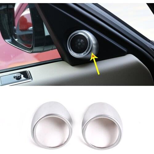 Car Front Door Sound Stereo Audio Cover For Land Rover Range Rover Vogue 2018-2020 A-pillar Tweeter Cover Car Accessories 2 Pcs
