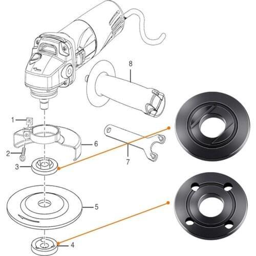 2pcs Flange Nut SetTools M14 Thread Replacement Grinder Nut Angle Grinder Accessories Circular Saw Blade Cutting Discs