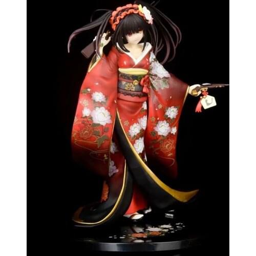 23cm KDcolle Date A Live Anime Figure Tokisaki Kurumi Alluring Kimono Action Figure Kurumi Tokisaki Figurine Model Toys