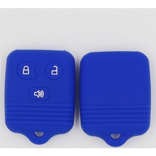 3PC Car Key Case Key Silicone Protect Bag Keyless Key Cover Remote Smart Fob Auto Accessories For Ford Focus 2016 2017