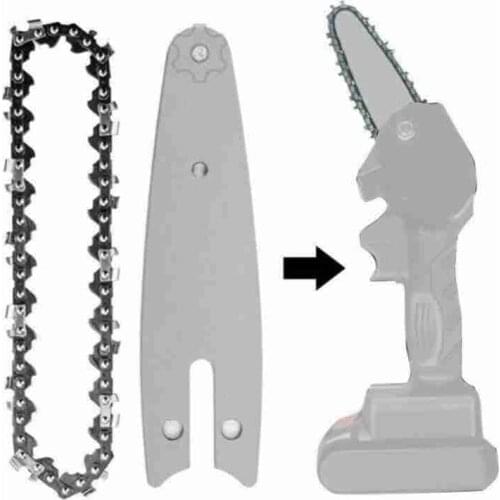 4-Inches Steel Chainsaw Chain 13cm Guide Plate Chainsaw Accessory Replacement Chain For Electric Pruning Garden Woodworking Tool