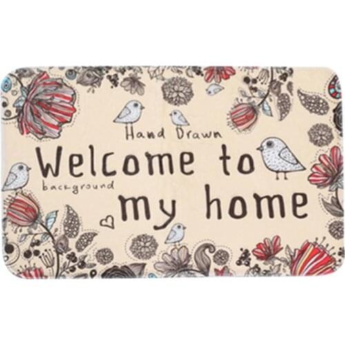 50% Hot Sale Anti-slip Cute Cats Tableware Letters Pattern Floor Mat Carpet for Home