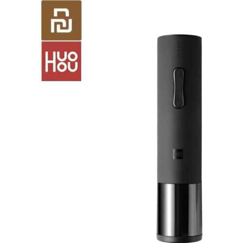 Youpin Huohou Automatic Wine Bottle Opener Electric Corkscrew With Foil Cutter USB Rechargeable Lithium Battery Low Noise