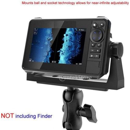Kayak Boat Marine Fishfinder Mount Rack Stand Ball Mount Fish Finder Bracket Large Fish Finder Screen Display GPS Holder Mount