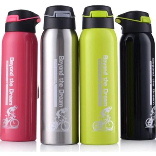 E9LE 500 ml New Stainless Steel Small Bouncing Cover Insulation Cup Mountain Bike Riding Sports Warm Cold Insulation Bottle