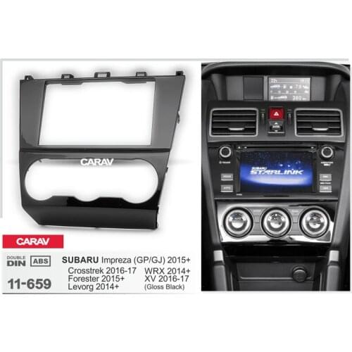 CARAV 11-659 Top Quality Car Stereo Dash Kit Radio CD Player Install Mount for SUBARU Forester, Impreza, 2015+; Levorg, WRX 2014