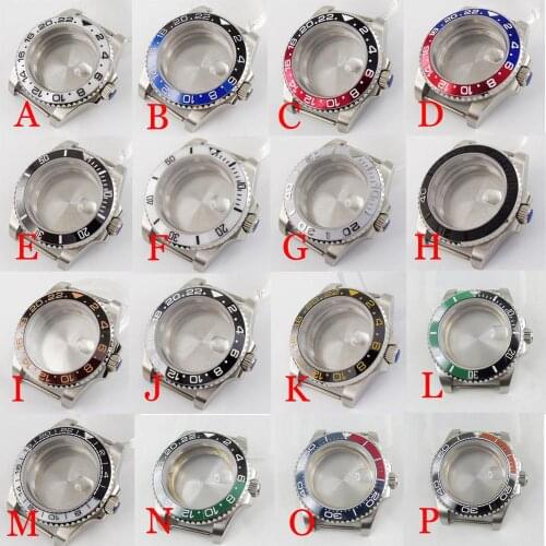 Fit NH35 NH35A Stainless Steel High Quality 40mm Watch Case Sapphire Crystal Seeing-Through / Solid Backcover