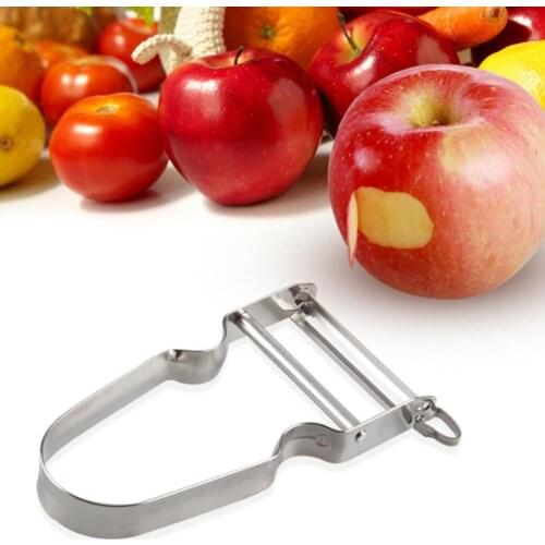 Hot Potatoes/Carrots/Turnips Peeler Rex with Slip Proof Handle Stainless Steel Peel 1PC LPT6230