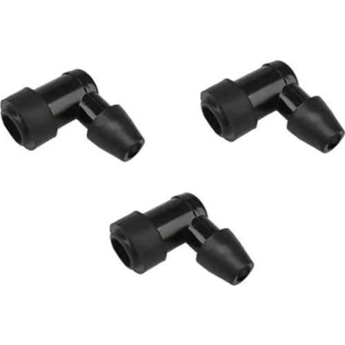 JEAZEA Motorcycle 3Pcs 90 Degree Non Resistor Spark Plug Cap Cover for 152 154 Gasoline Engine Dirt Bike ATV