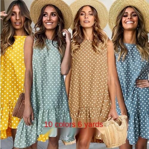 Summer woman casual sleeveless dress Sundress traf clothing clothes ladies floral elegant basic printing vintage girls zevity