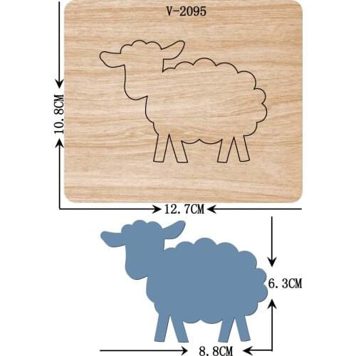 New sheep wooden dies cutting dies for scrapbooking Multiple sizes V-2095